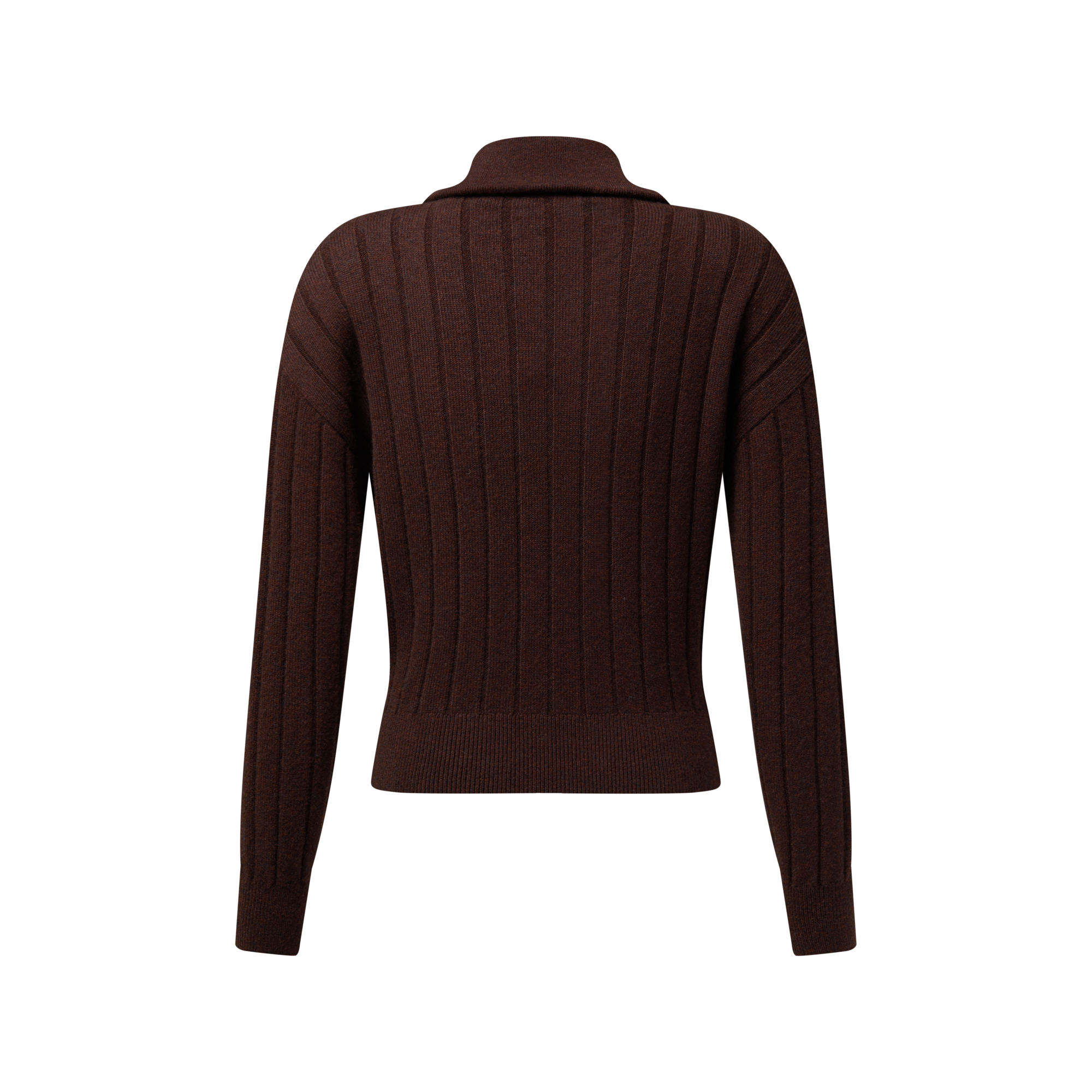 Ribbed Knit Half-Zip Pullover - Luxury T-shirts and Sweatshirts